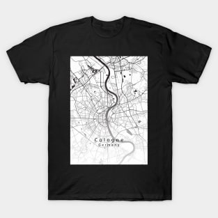 Cologne Germany City Map T-Shirt